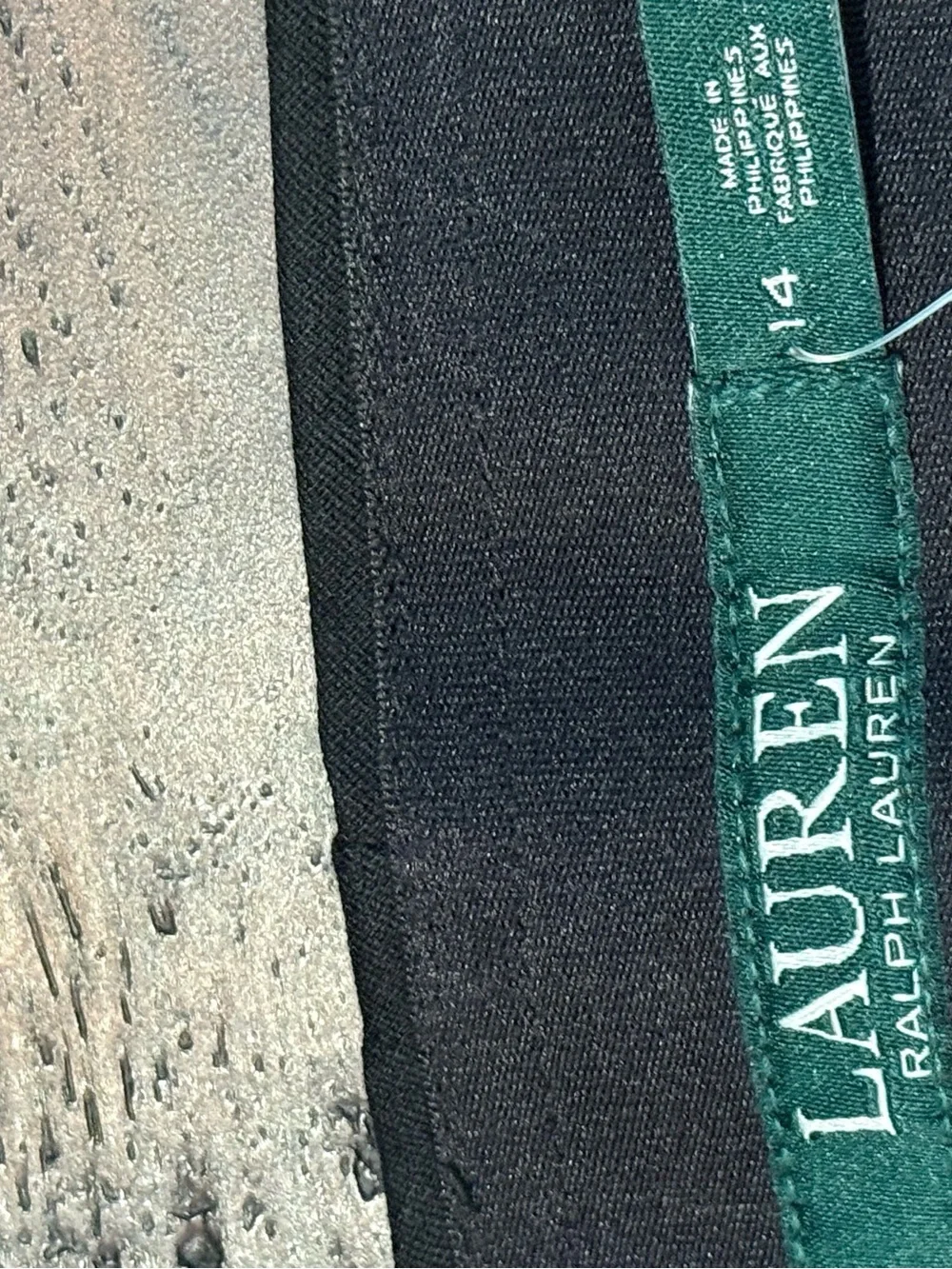 NWT Ralph Lauren Black Cropped High-Rise Ankle Pants